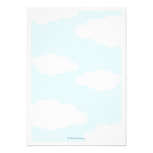 Twin Boy Blue Carriage Happy Baby Shower Invite