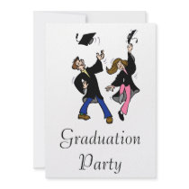 Twin Boy & Girl Graduates Custom Announcement
