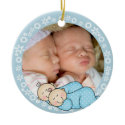 Twin Boys 1st Christmas Ornament