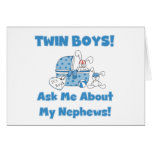 Twin Boys Ask About My Nephew Greeting Card