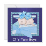 Twin BOYS Baby Shower Invitations
