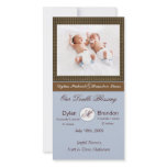Twin Boys Birth Announcement photo cards
