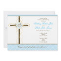 Twin Boys Christening/Baptism Invitation invitation
