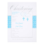 Twin Boys Christening Invitation invitations