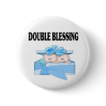 Twin Boys  Double Blessing buttons