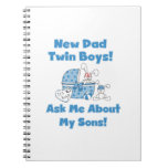 Twin Boys New Dad Gifts Notebooks