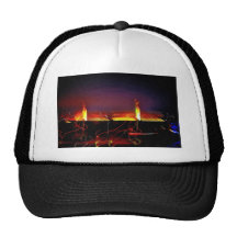 Twin Bridges at night Hat