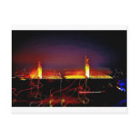 Twin Bridges at night Postcards