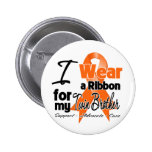 Twin Brother - Leukemia Ribbon Buttons