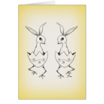 Twin bunnies cards