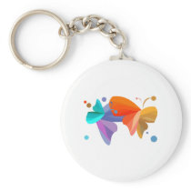 Twin Butterflies Key Chain