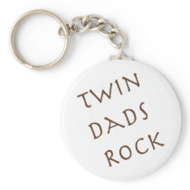 Twin Dads Rock Key Chain