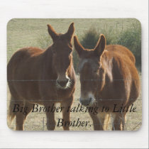 Twin Donkeys Mousepad mousepads