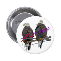 Twin Eagles America Button