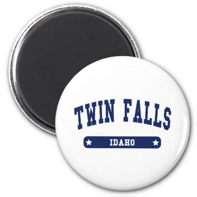 Twin Falls Idaho College Style tee shirts Fridge Magnets