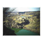 Twin Falls view near Perrine Bridge Stretched Canvas Print
