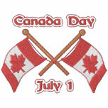 Twin Flags Canada Embroidered Polo Shirt