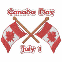 Twin Flags Canada embroidered shirts