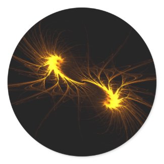 Twin Flames - Fractal Sticker sticker