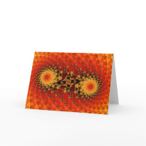 Twin Flames Greetings Card