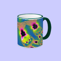 Twin Fractal Jellys mugs
