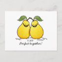 Twin fruits - Perfect Pair postcard