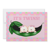 Twin Girl Shower Invitation