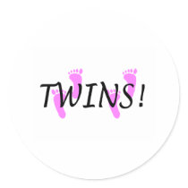 Twin (Girl) stickers by TeeZazzle Twin (Girl) stickers