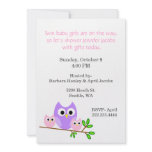 Twin Girls Baby Shower Invitation