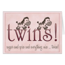 Twin Girls! cards