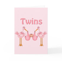 Twin Girls Greeting Card