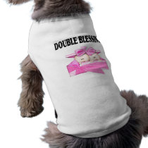 Twin Girls Double Blessing Dog Tshirt
