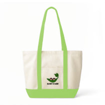Twin Girls Double Trouble Peapod Tote Bag