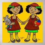 Twin Girls Print