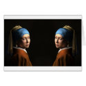 TWIN GIRLS WITH A PEARL EARRING cards