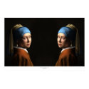 TWIN GIRLS WITH A PEARL EARRING posters by ReneBui TWIN GIRLS WITH A PEARL EARRING posters
