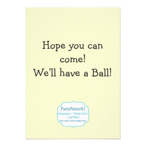 Twin Golfer Golf Birthday Party Invitation