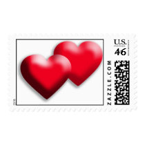 Twin Hearts Love Stamps