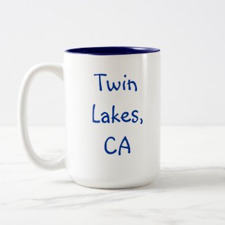 Twin Lakes, CA Mug mug