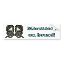 Twin mermaids bumper stickers