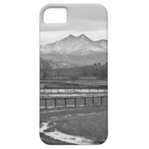 Twin Peaks Mt Meeker and Longs Peak BW Country iPhone 5 Cases