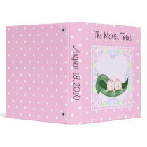 Twin Peapod Girls  Binder