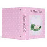 Twin Peapod Girls  Binder