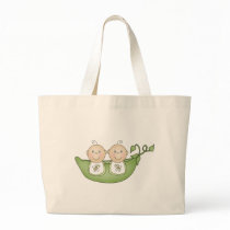 Twin Peas in a Pod Canvas Bags