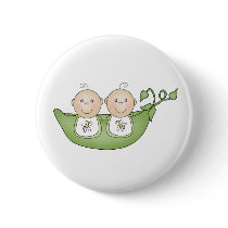 Twin Peas in a Pod Buttons