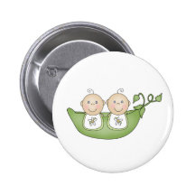 Twin Peas in a Pod Buttons