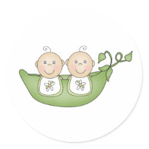 Twin Peas in a Pod stickers