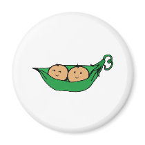 Twin Pod Graphic Fridge Magnets