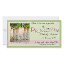 Twin Princesses Birthday Card photo cards