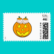 Twin Pumpkin Babies Graphic stamps